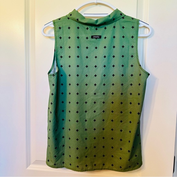 Oiselle Benjamina Button Down Sleeveless Tank Top size 4 NWOT - Picture 3 of 4